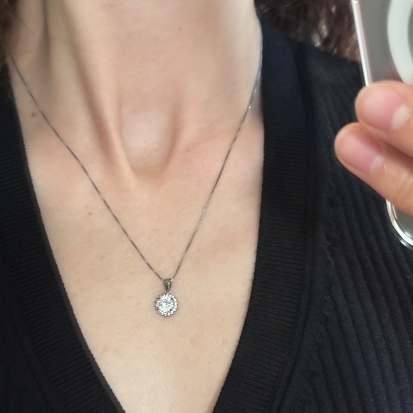 925 Silver Necklace with Pendant - Picture 1 of 8
